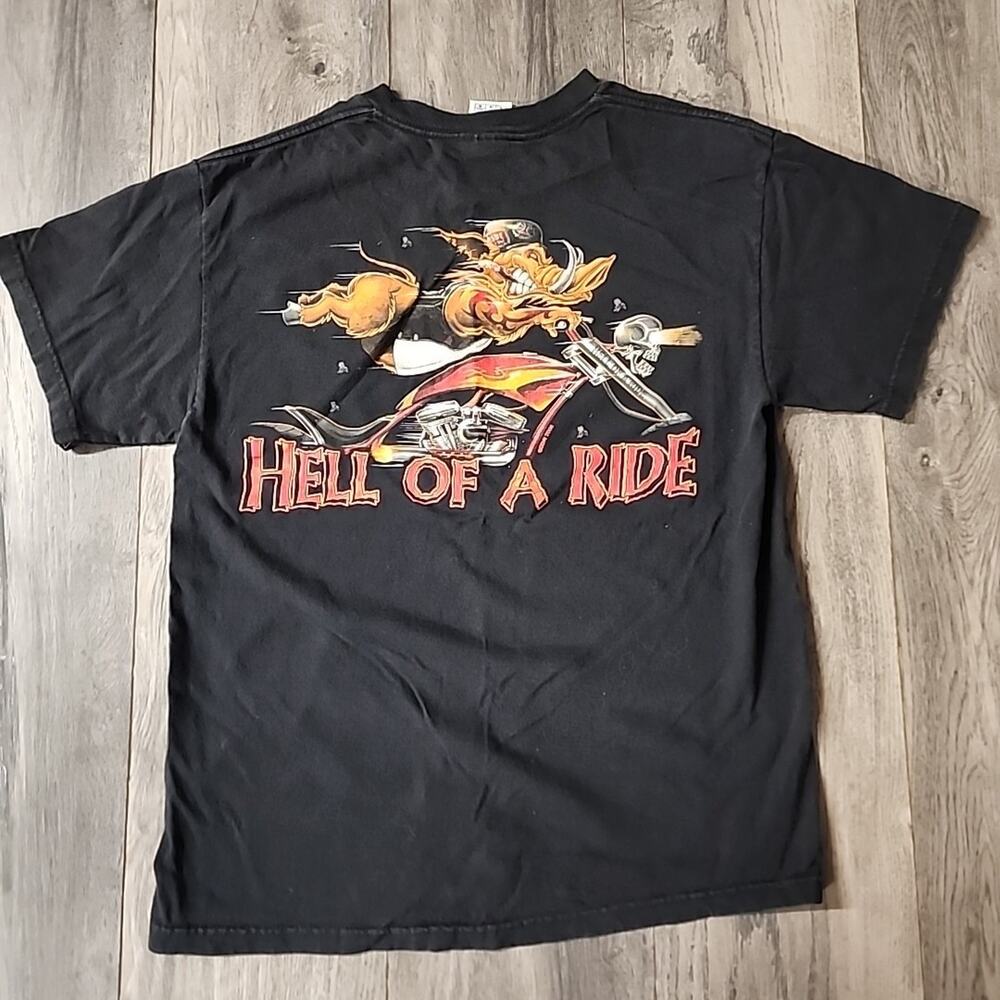 Vtg 2006 Sturgis Bike Week T-Shirt Size M Black Graphic • Biker Rally Tee